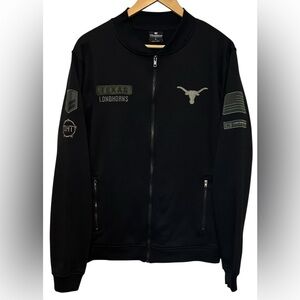 Men’s Colosseum Texas Longhorns Full Zip Sweatshirt SZ L